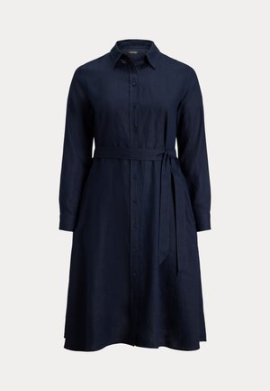 Lauren Ralph Lauren Woman, BELTED LINEN SHIRTDRESS - Ingruha - navy