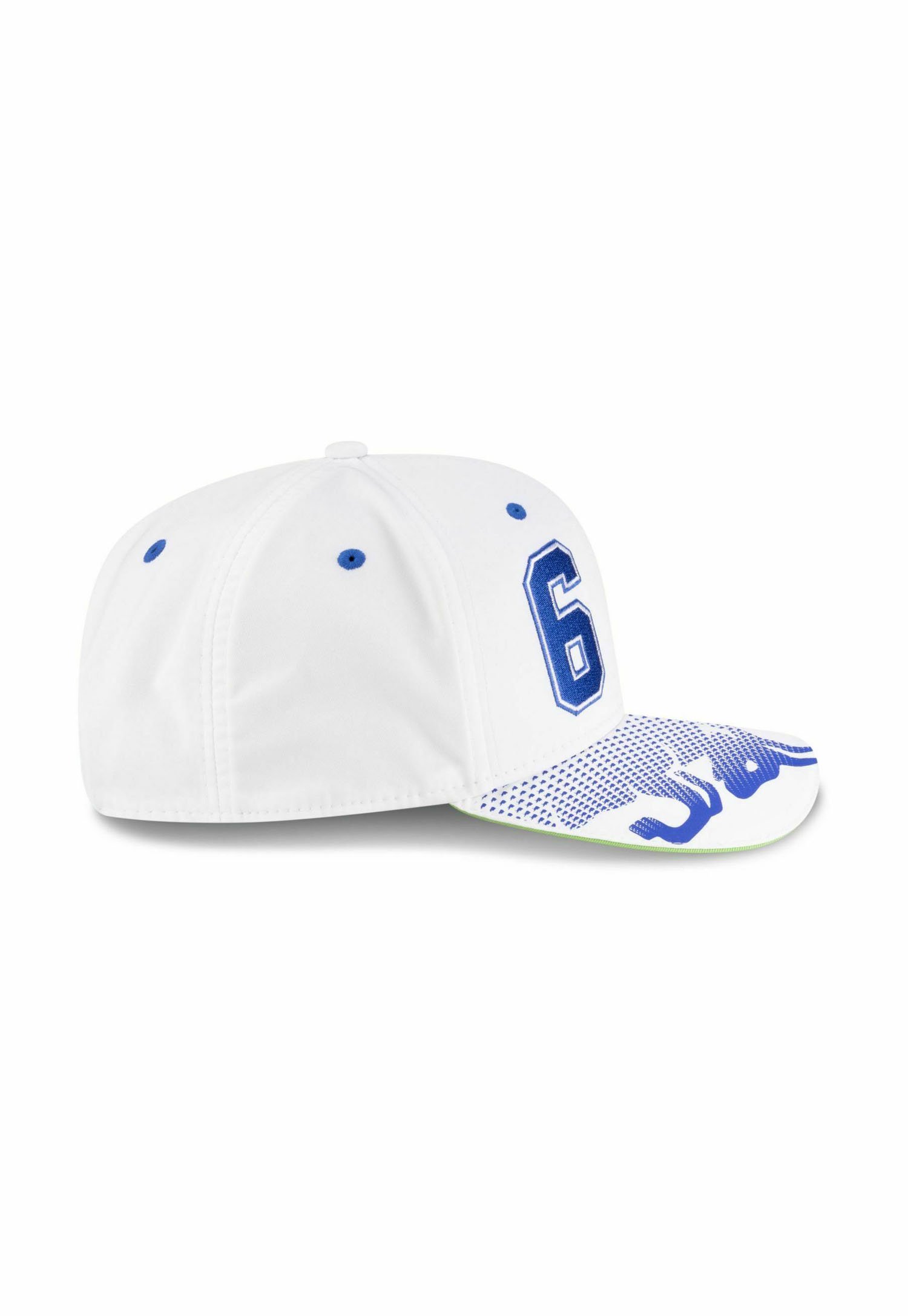 Casquette New Era Officielle Visa Cash App Racing Bulls F1 Team 2025 - Modèle Isack Hadjar #6 - Blanche, Réglable - Produit Officiel