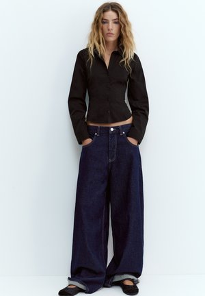 PULL&BEAR Overhemdblouse - black