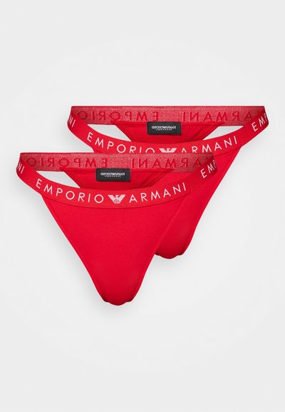 Emporio Armani THONG 2 PACK - String - lacquer red