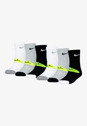 Nike Sportswear SMILEY CREW UNISEX 6 PACK  - Ponožky - grey heather