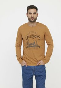 Long sleeved top - camel