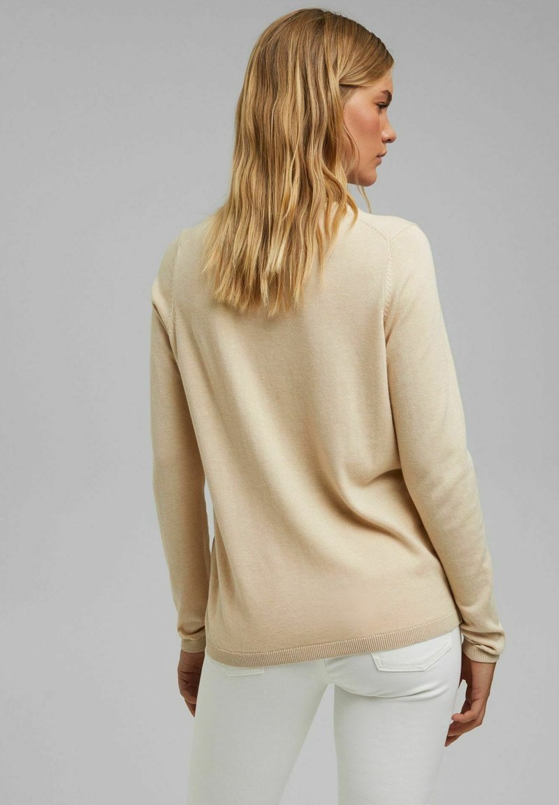 Damen Strickjacken | edc by Esprit COO Strickpullover beige - BI36532 Damen Strickjacken | edc by Esprit COO Strickpullover beige - BI36532