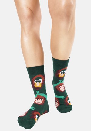 Unabux, 6-PACK GRUMBLE IN THE JUNGLE - Socks - grün