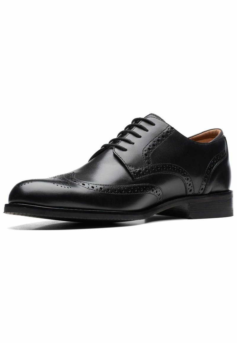 Scarpe Clarks Clarkslite Low Uomo - Pelle Nera, Suola Leggera Ammortizzata, Tecnologia Cushion Soft, Taglia 47 EU