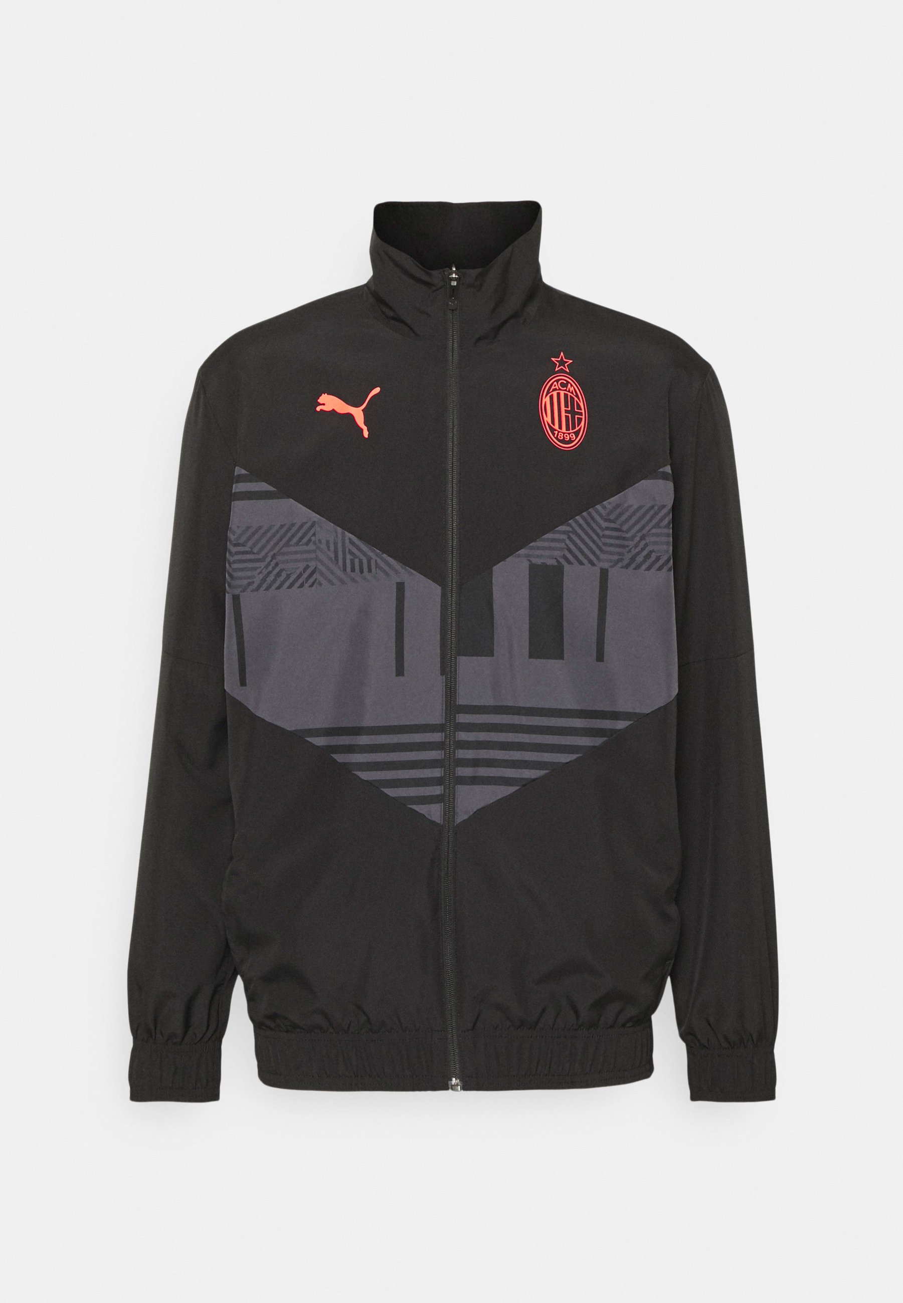 red and black puma jacket