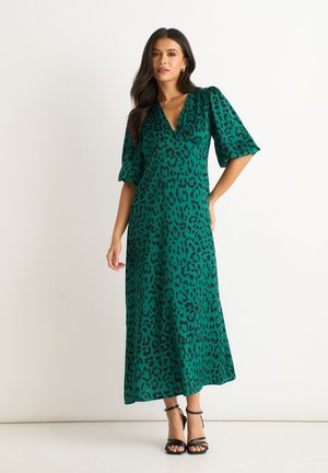 ANIMAL PRINT MIDI - Day dress - green