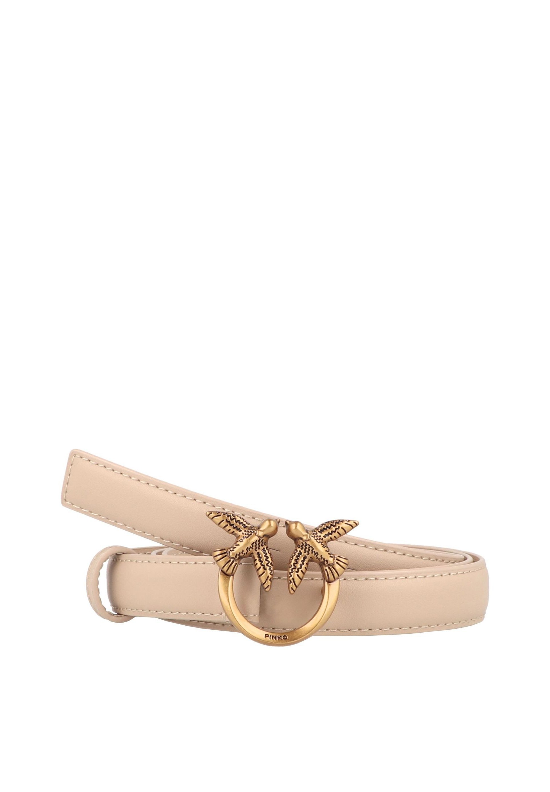 Pinko LOVE BERRY - Belt - beige-grigio fumo-antique gold 