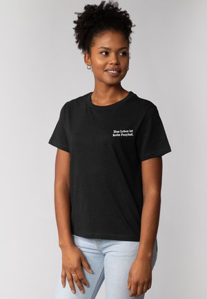 Print T-shirt - black