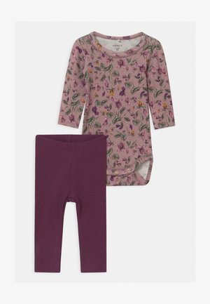 NBFRIHNE NBFROSEMARIE SET - Legging - deauville mauve/italian plum
