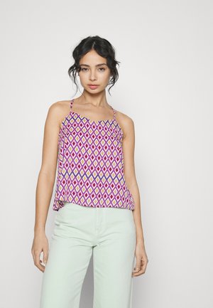 ONLY Petite ONLALMA LIFE VIS CYRUS SINGLET - Μπλούζα - radiant orchid