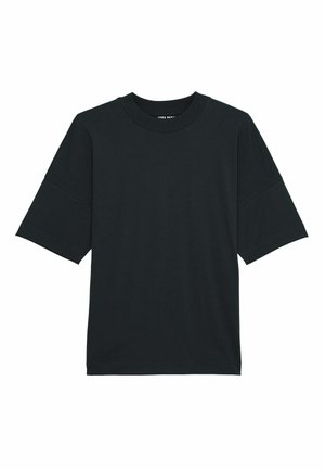 DROPPED SHOULDER - Basic T-shirt - black