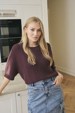 Kaffe, KAWHITNEY - T-shirt basic - fudge