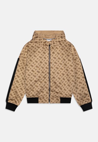 HOODED CARDIGAN - Veste de survêtement - cookie