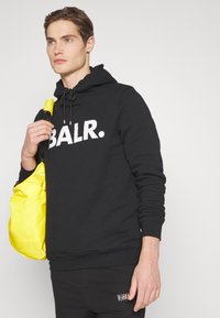 BALR. BRAND STRAIGHT HOODIE - Hoodie - jet black