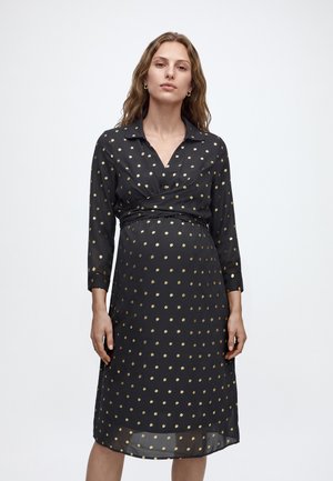 Anna Field MAMA by Zalando, Риза рокля - black/gold coloured