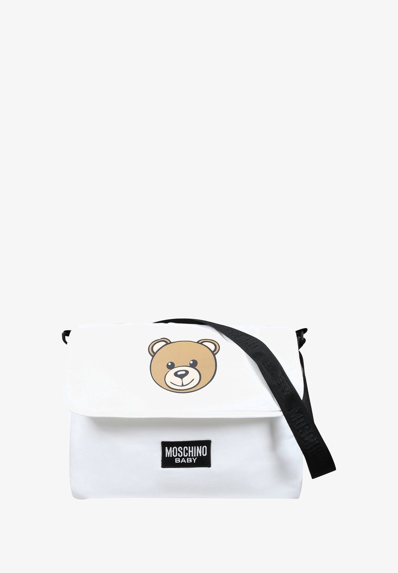 MOSCHINO CON LOGO - Borsa a tracolla - white