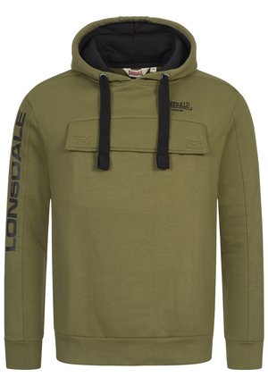 NORMALE PASSFORM RUSHEN - Felpa con cappuccio - olive black
