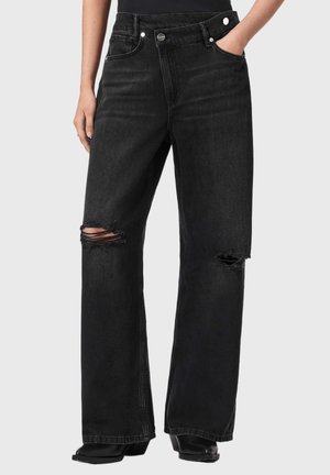 AKI CROSSOVER - Jeans Straight Leg - black