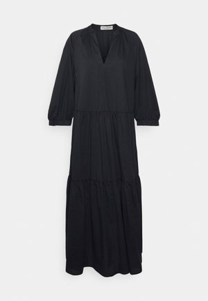 DRESS TIERED STYLE FEMININE GATHERINGS NECKLINE - Denní šaty - deep sky