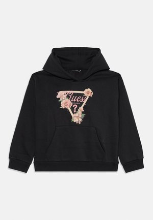 JUNIOR OVERSIZE HOODED - Felpa - jet black
