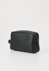 Calvin Klein SLEEK WASHBAG MONO - Toalettmappe - industrial mono black