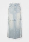ZIP SKIRT - Mini sijonas - light denim