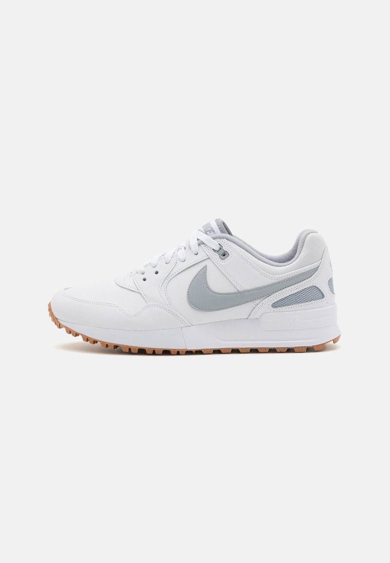 Nike Golf - AIR PEGASUS 89 UNISEX - Golf shoes - white/pure platinum/medium brown, Enlarge