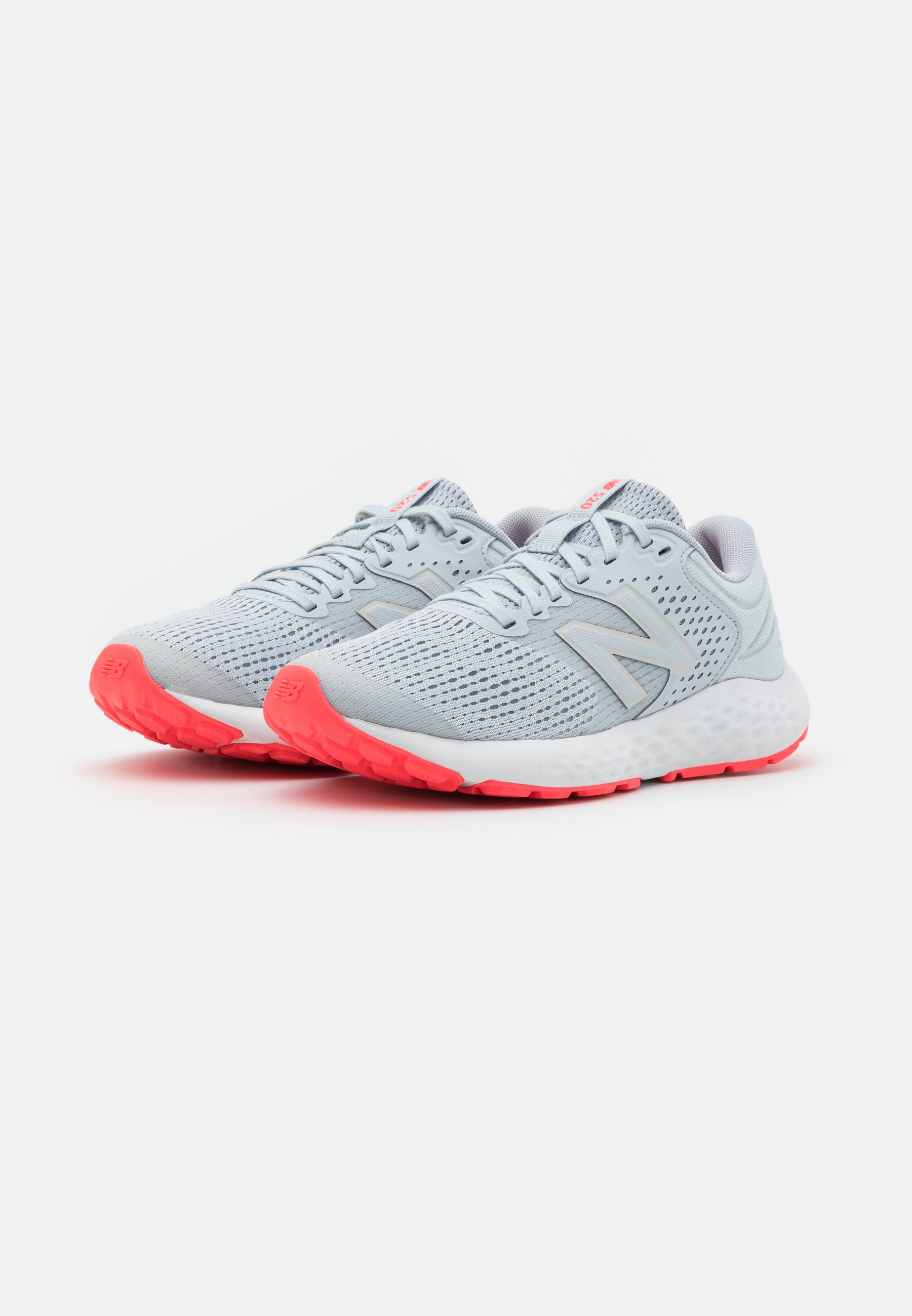 New Balance 520 - Zapatillas de running neutras - grey/pink/gris -  Zalando.es