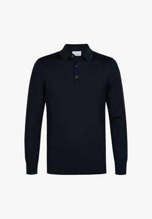PROFUOMO, PROFUOMO POLO LONG SLEEVE - Polo shirt - navy