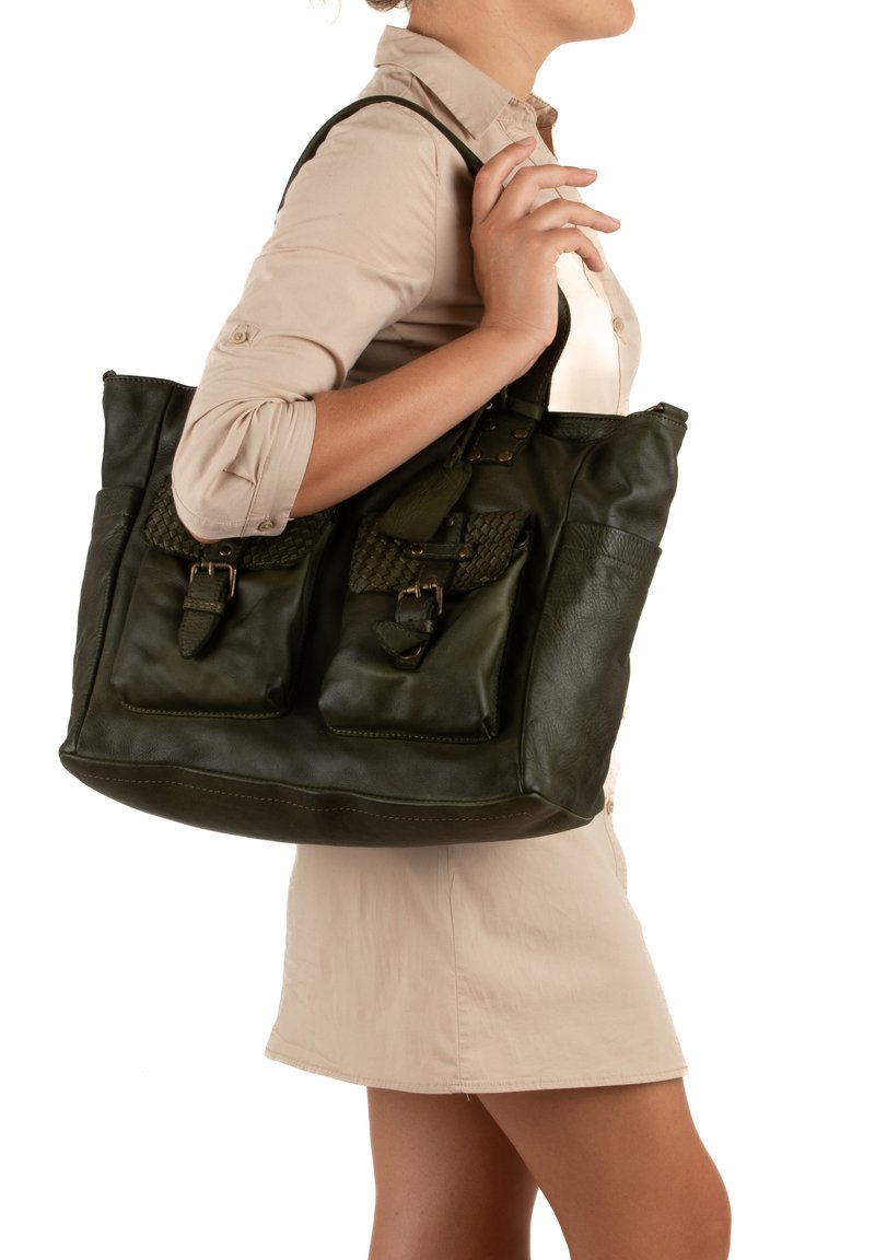 Melina C. ADELFIA Tote bag dark green Zalando.de
