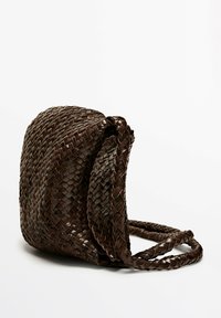 Massimo Dutti Axelremsväska - dark brown