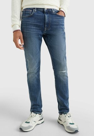 HOUSTON TH FLEX DISTRESSED - Straight leg jeans - blue denim