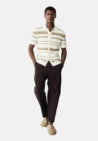 REGULAR FIT - SHORT SLEEVE STRIPE  - Shirt - white neutral