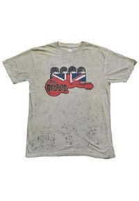 Paradiso Clothing THE BEATLES GUITAR AND FLAG SNOW WASH - Print T-shirt - sand