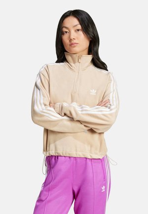 adidas Originals HALF ZIP - Fleecepullover - magic beige