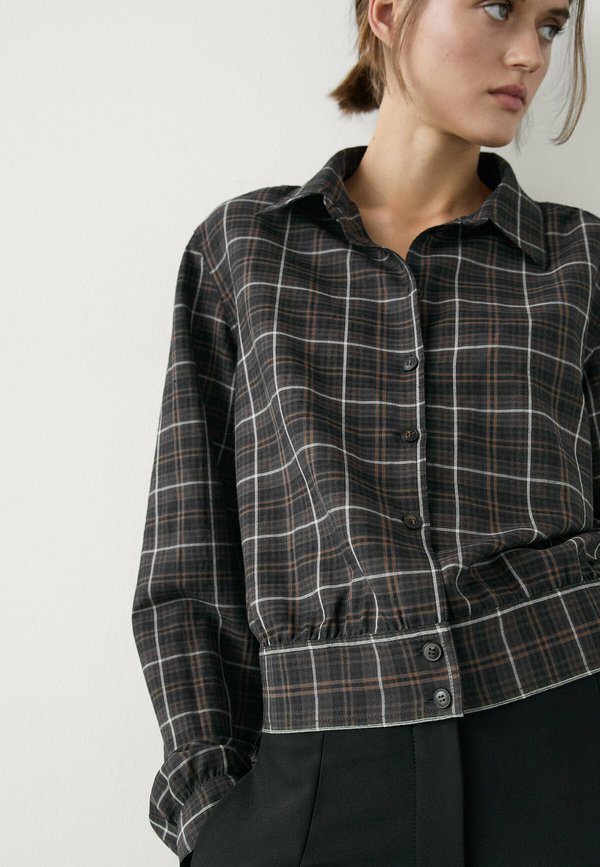 CHECK - Button-down blouse4