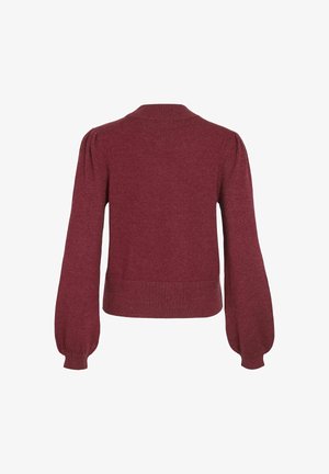 VILA VIRIL BALLOON - Pullover - cabernet