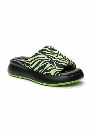Mules - black green