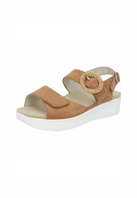 Solidus Plateausandalette - braun