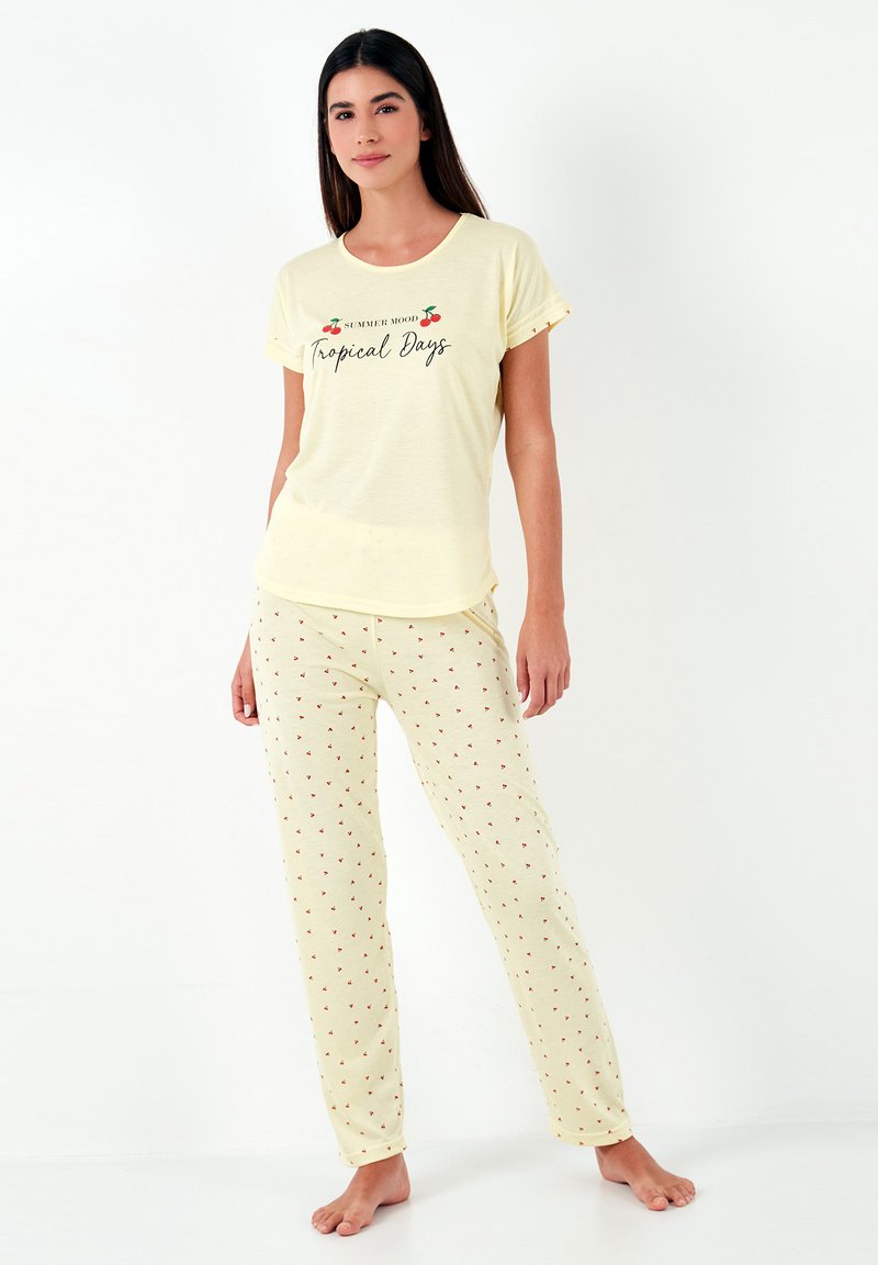 LELA REGULAR FIT - Pizsama szett - yellow