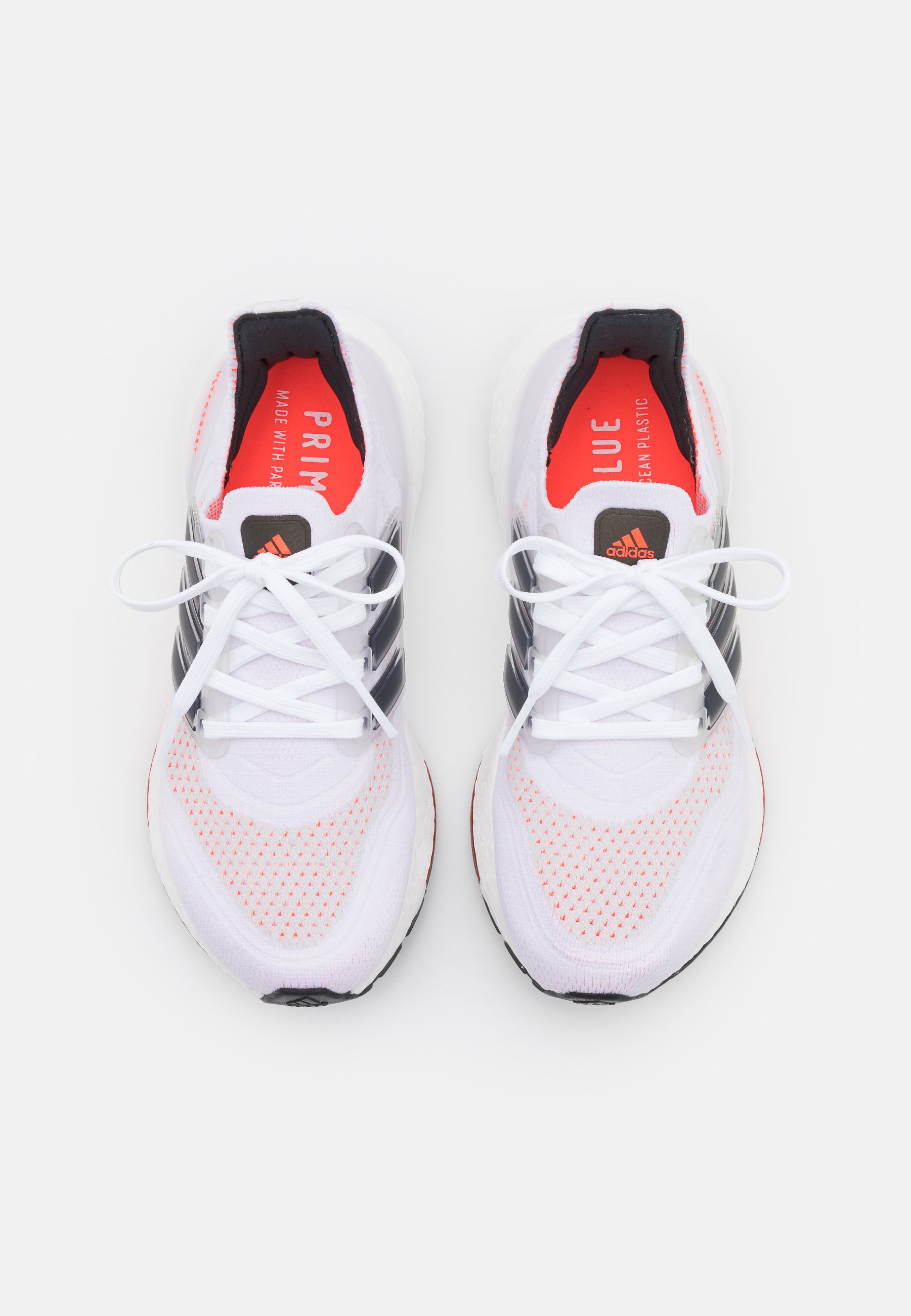 adidas Performance ULTRABOOST 21 UNISEX - Neutral running shoes - footwear  white/core black/solar red/white - Zalando.co.uk