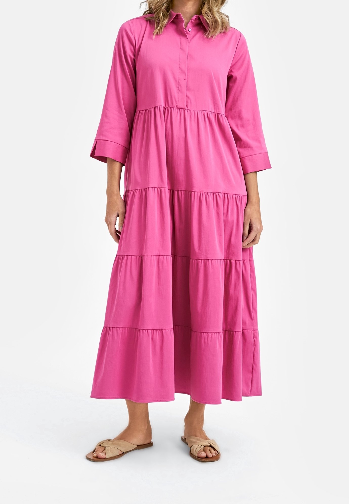 open lace back dress Guess Girls Punto Milano Dress in Pink
