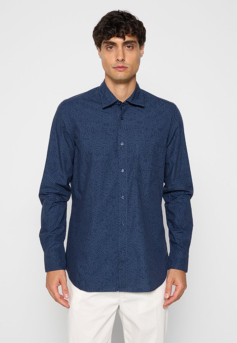 Boss Overhemd donkerblauw