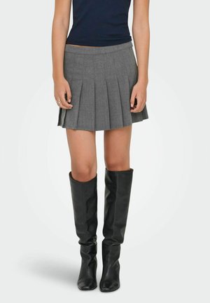 ONLOXFORD - A-snit nederdel - dark grey melange