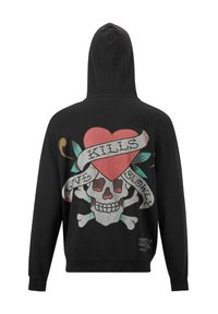 Ed Hardy LOVE KILLS SLOWLY - Felpa con zip - black
