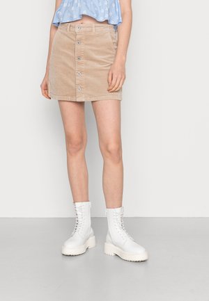 BUTTON THROUGH SKIRT  - Minissaia - sand