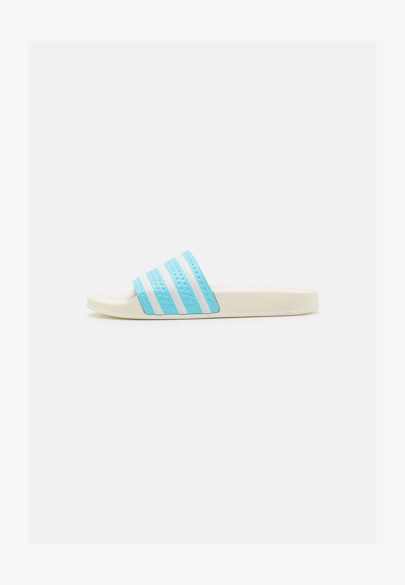 adidas Originals ADILETTE UNISEX - Mules - bliss blue/footwear white/off white
