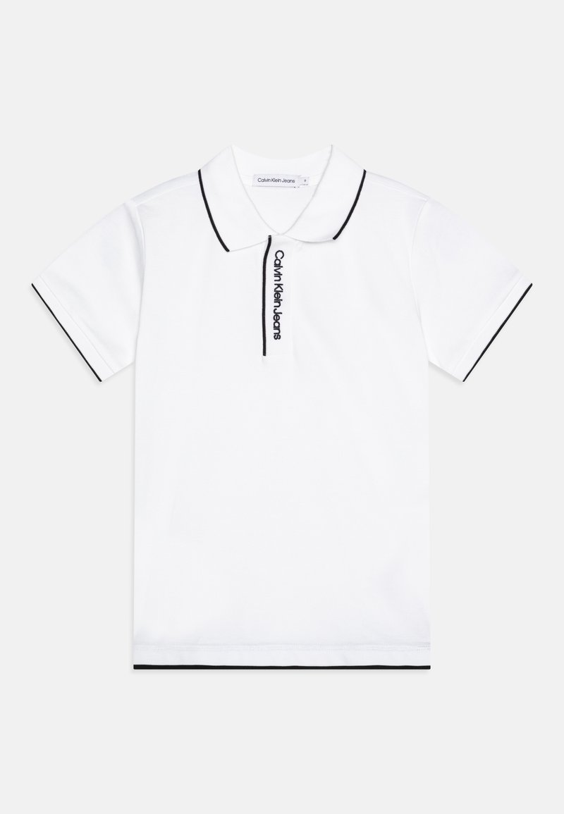 Calvin Klein Jeans INTARSIA LOGO - Polotričko - bright white