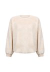 LONGSLEEVED FLUFFY - Pyjamasöverdel - beige